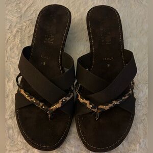 Italian Shoemakers women’s heeled, open toe sandals - size 9
